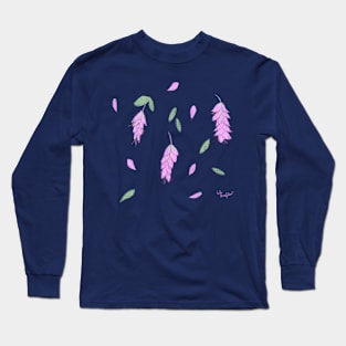 Origanum Spring Flower Pattern Long Sleeve T-Shirt